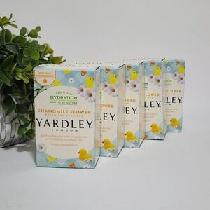 Yardley London Chamomile Flower Nourishing Baby Bath Bar Soap 4 oz ~ Lot of 5